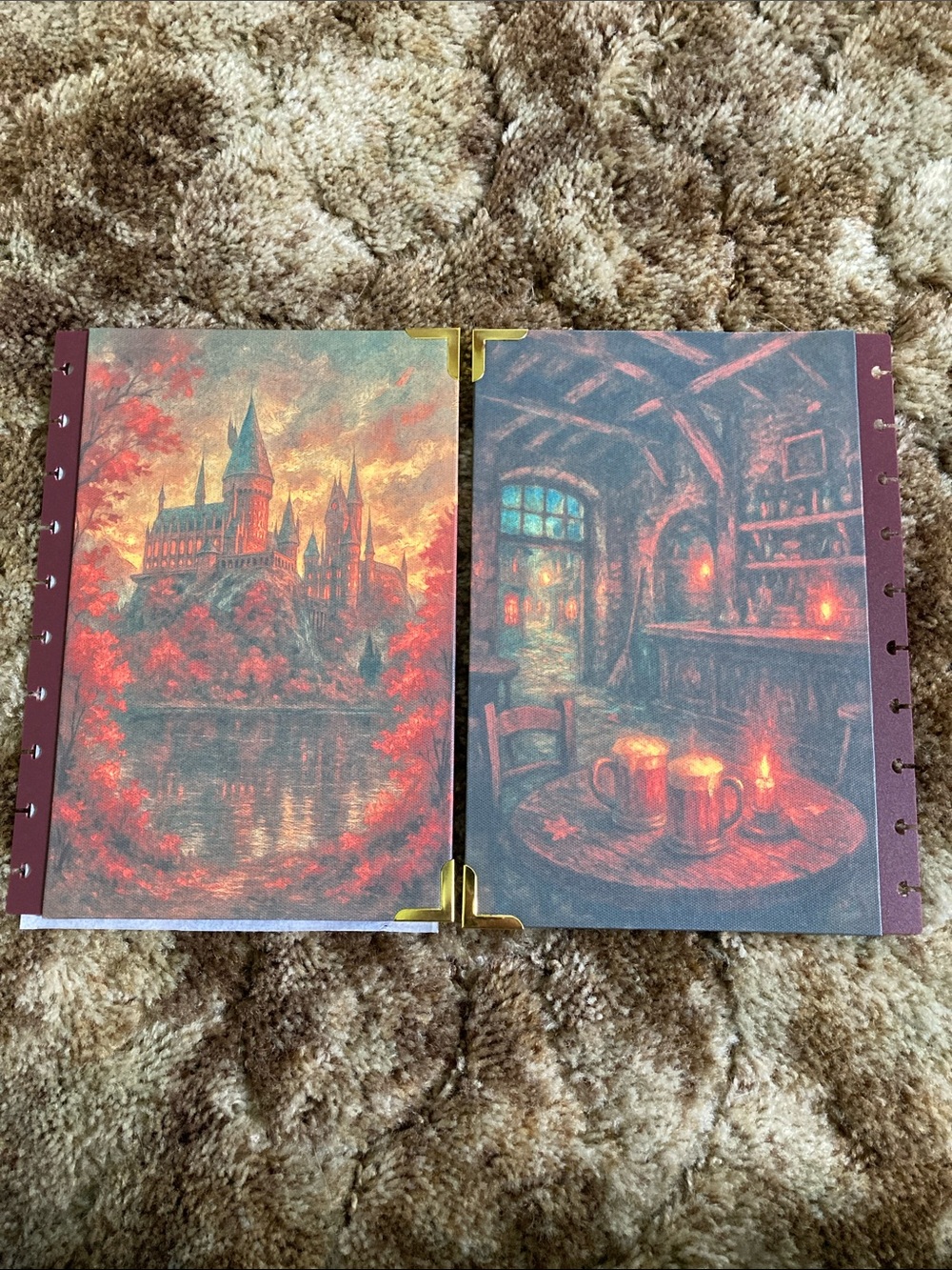 Hogwarts Castle Daily Grind Planner Cover — Red and Gold - Picture 4 of 5